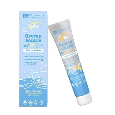 La Saponaria laSaponaria, слънцезащитен крем за деца и чувствителна кожа SPF 50, ОРГАНИЧЕН, 40 мл