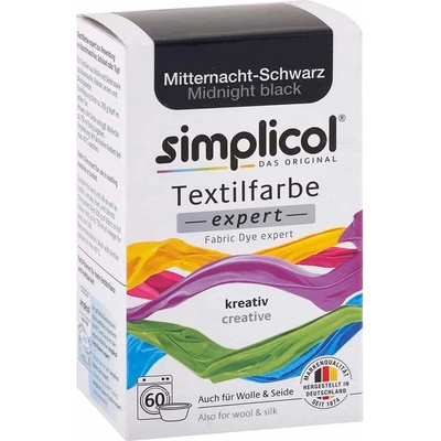 Simplicol barva na textil půlnoční černá 150 g