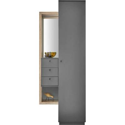 Sconto Predsieňová zostava FRAME 1 dub viking/antracitová