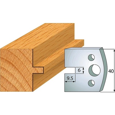 IGM profil 017 - pár nožů 40x4mm SP