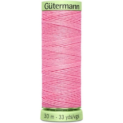 Nit PES Gütermann JEANS - extra silná 30 (30m) barva 758 - růžová
