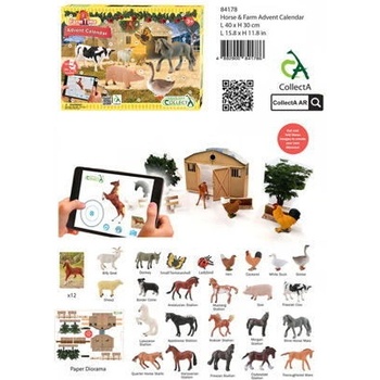 Mac Toys Collecta adventní kalendář Farma a koně
