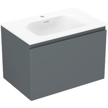 Mexen Orio баня шкаф 70 см с мивка Vela, 1 чекмедже, графит мат/бял мат - 91A10-07047-1-BF66-W23M01 (91A10-07047-1-BF66-W23M01)