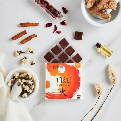 Aromafume Vonné cihličky Feng Shui Fire Oheň 9 ks