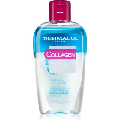 Dermacol Collagen+ двуфазен продукт за премахване на водоустойчив грим за зоната около очите и устните 150ml