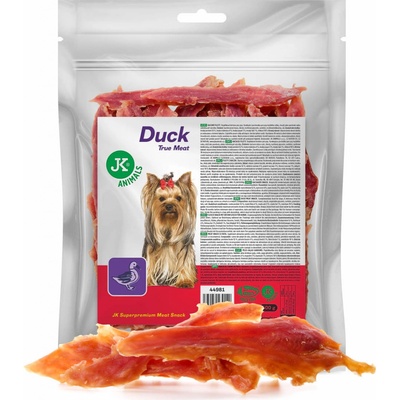 JK ANIMALS sušené kačacie mäso mäsová maškrta pre psov Duck True Meat Snack 500 g