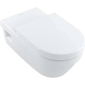Villeroy & Boch Architectura - Висяща тоалетна Vita, 370x700 мм, с CeramicPlus, алпийско бяло 5649R0R1 (5649R0R1)