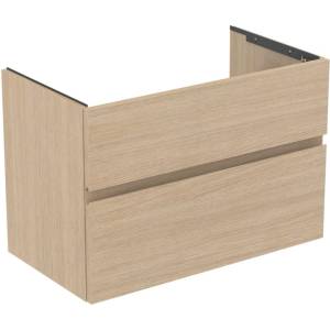 Ideal Standard Finesse - Шкафче за умивалник, 80x44x55 см, 2 чекмеджета, бял дъб E3387US (E3387US)