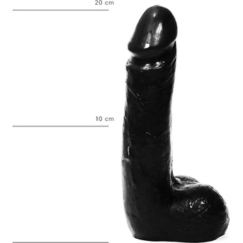 Image 1 of All Black AB05 Dildo 20cm