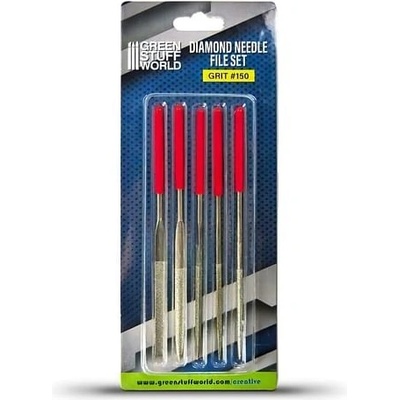 Green Stuff World Diamond Needle Files Set Grit 150 / Sada diamantových ihlových pilníkov zrnitosť 150