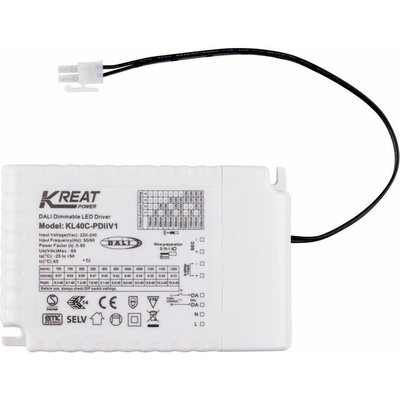 Stmívatelný LED driver DALI 40W 700-1050mA ke svítidlům McLED Office ML-419.035.32.0
