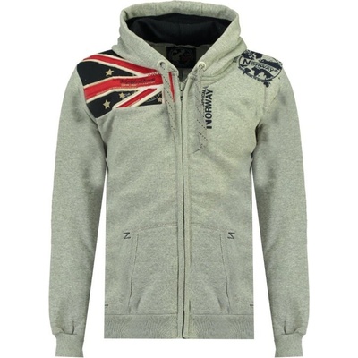 GEOGRAPHICAL Norway mikina GATSBY MEN 100 BS3 šedá
