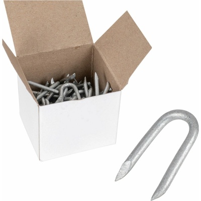 Pozinkované farmárske skoby 2,2 × 25 mm - 100 g, cca 70 ks