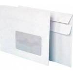 NC Koperty Herlitz Envelopes DL hk (with strap) for elegant correspondence window right white 400 pcs