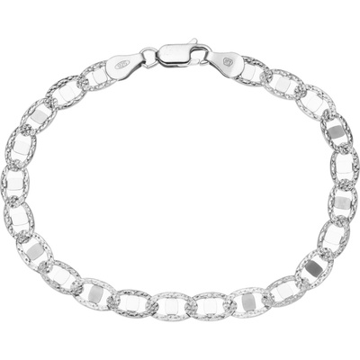 Bealio 02392 stříbrný náramek OKO broušené 17 cm 03-02392-0481