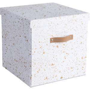 Bigso Кутия за съхранение в златисто и бяло Logan - Bigso Box of Sweden (990187733LEA631)