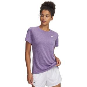 Under Armour Tech Twist Short Sleeve Womens - Purple Crest