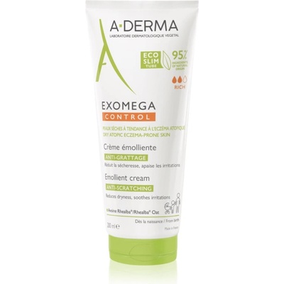 A-DERMA Exomega Control Emollient Cream крем за тяло за много суха чуствителна и атопична кожа 200ml