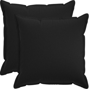 vidaXL Калъфка за възглавница 2 pcs HOUTEN Черно 65 х 65 см (920939)