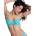 Roxy Essentials PT Underwire Bralette bikini top - Blue (Katydid As If Plaid)