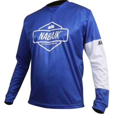 Nabajk Deshtny men long sleeve light blue/white