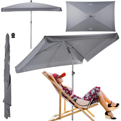 Nils Camp NC7826 125 cm odstíny šedé – Sleviste.cz