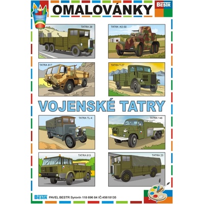 Omaľovánky Bestr A4 Vojenské Tatry