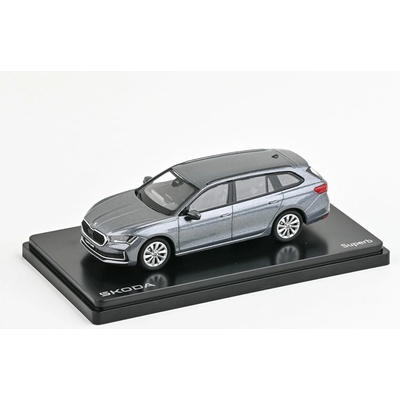 Abrex Škoda Superb IV Combi 2023 Šedá Graphite Metalíza 1:43