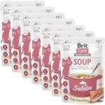 Brit Care Cat Soup с сьомга 7 x 75 г