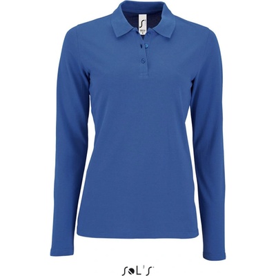 SOL's Collection Polokošile Perfect LSL Women dlouhý rukáv dámské COT-25208345001 Královská modrá