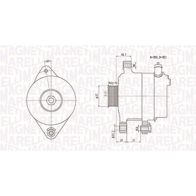 Alternátor MAGNETI MARELLI 063731949010