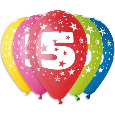 Globos Balónky s číslem 5
