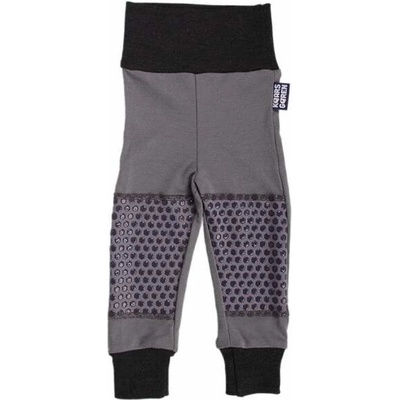 Kaarsgaren Kalhoty s protiskluzem merino šedé černý lem