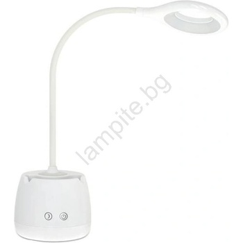 Kobi LED Димируем гъвкав акумулаторен настолна лампа LUSIA LED/5W/5V 3000/4000K 1200 mAh бял (KB0524)