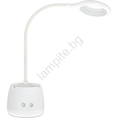 Kobi LED Димируем гъвкав акумулаторен настолна лампа LUSIA LED/5W/5V 3000/4000K 1200 mAh бял (KB0524)
