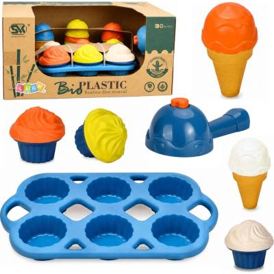 LEAN Toys Ekologická detská sada na výrobu zmrzliny a zákuskov 26 dielov