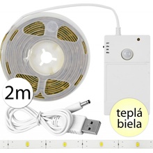 WinWin JH-313-2 SMD2835 so senzorom pohybu, 2m, 1.5W, DC5V, teplá biela