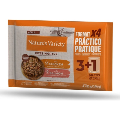 Natures Variety Bites v omáčke morčacie a tuniak 44 x 85 g