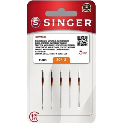 Singer Ih2020 - 80/12 - 5x Jehly do šicích strojů