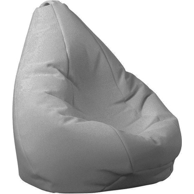 PUFRELAX Пуф, круша за деца 4-14 г. , 160л. Nirvana Light - Teteron Grey, За открито, Перящ се калъф, Пълнеж от Полистиролни перли, 8355 (PUF-G-NL-TEX-GRE)