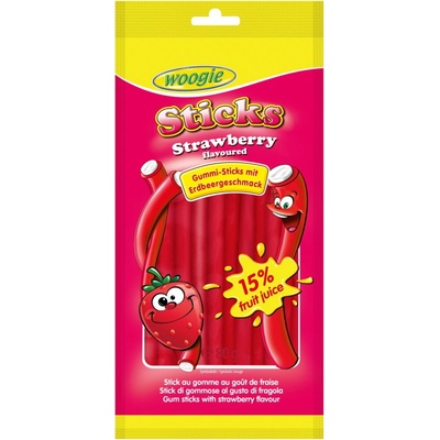 Woogie pendreky s náplní, jahoda 80 g