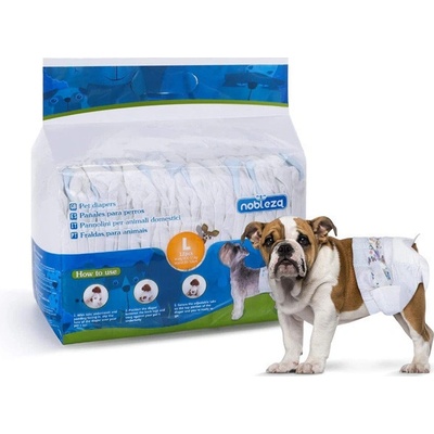 Nobleza Plienky na psa L 6-11 kg pás 30-50 cm 12 ks