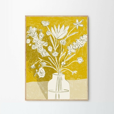 Moikka Plakát A Yellow Bouquet by Atelier Aha A4 (21x27cm)