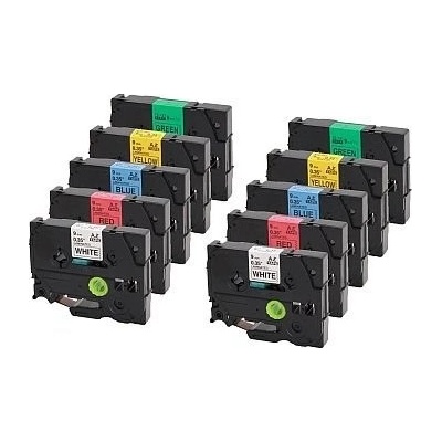 BROTHER TZE-511 TZ-511 6mm čierna tlač/modrý podklad ECO-TZE-511