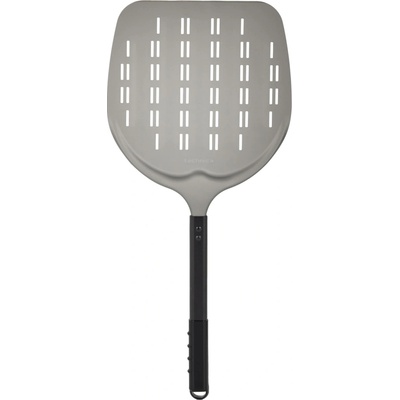 TECHNICA Černá, perforovaná lopata na pizzu z anodového hliníku s hliníkovým úchytem, čtvercová, 310x355x660 mm | TECHNICA, Pizza Line – Zboží Dáma