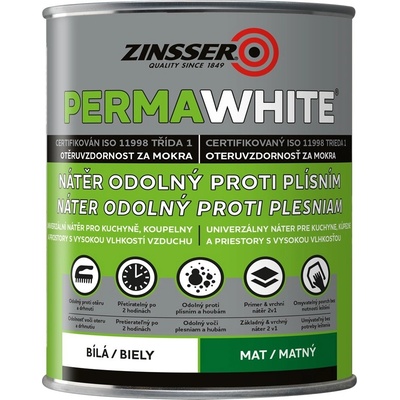 RUST-OLEUM Zinsser PermaWhite 2,5 l Matt biela