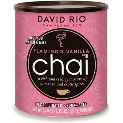 David Rio Flamingo Vanilla Chai černý čaj bez kofeinu 1520 g