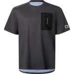 straede Фланелка с къс ръкав за колоездене straede Aexplore Gravel Shirt Cycling jersey - Charcoal (056-4368-0112)