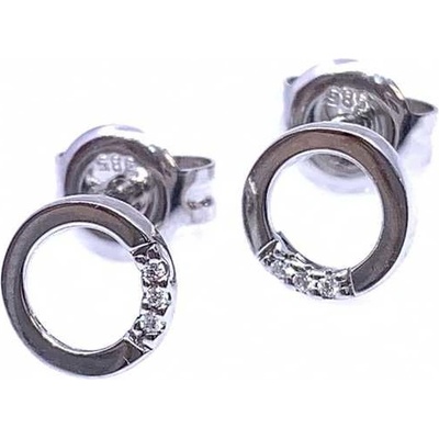 Jan Kos jewellery zlaté náušnice s brilianty 83000459