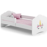 Kobi Детско легло FALA с парапет с различни мотиви (140 х 70 см, unicorn)